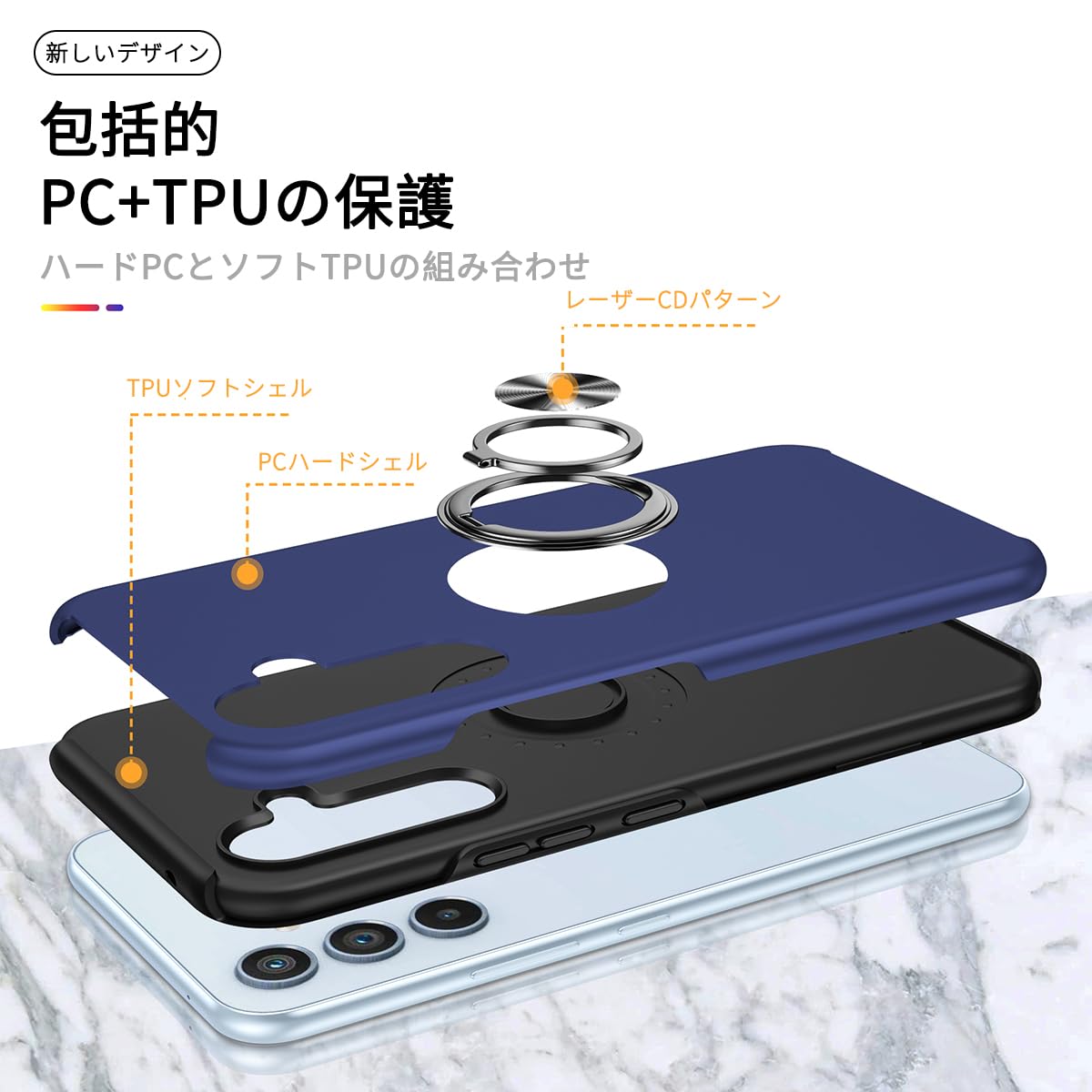 Amazon.co.jp: JSCOMYAP Galaxy S25 5G ケース用 + 强化ガラス